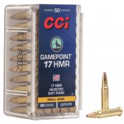 CCI .17HMR GAMEPOINT Jacketed SP 20gr