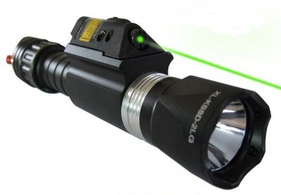 lampa 500lumen grön laser